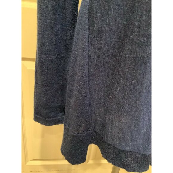 Eileen Fisher Blue Long Wool Blend Sweater W/ Round Neck, Size S/P (US) - Picture 4 of 8